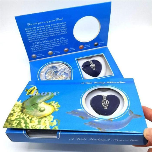 Freshwater Shell Oyster Ocean Love Real Pearl Necklace Set