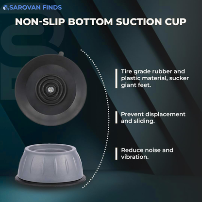 Anti vibration Pads For Washing Machine - 4 Pcs Pack.