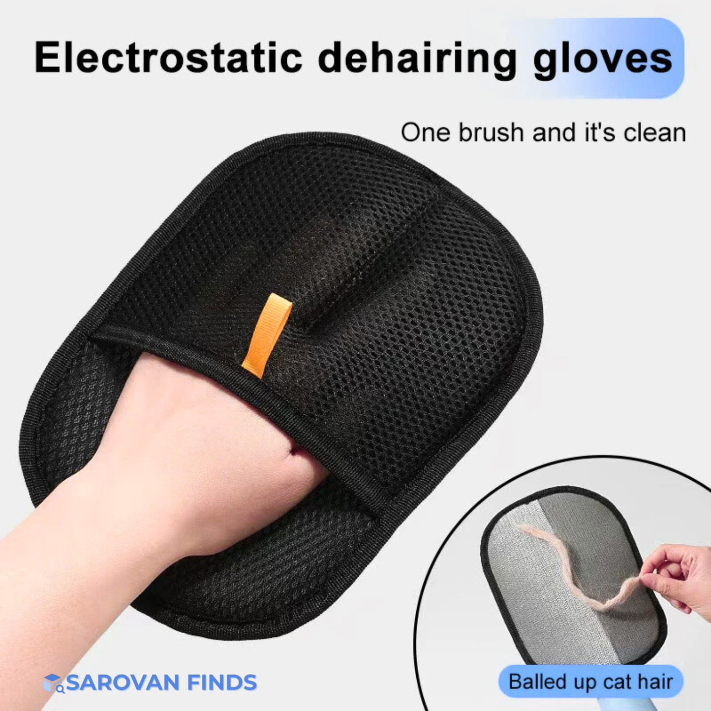 Electrostatic Pet Hair Remover Grooming Glove